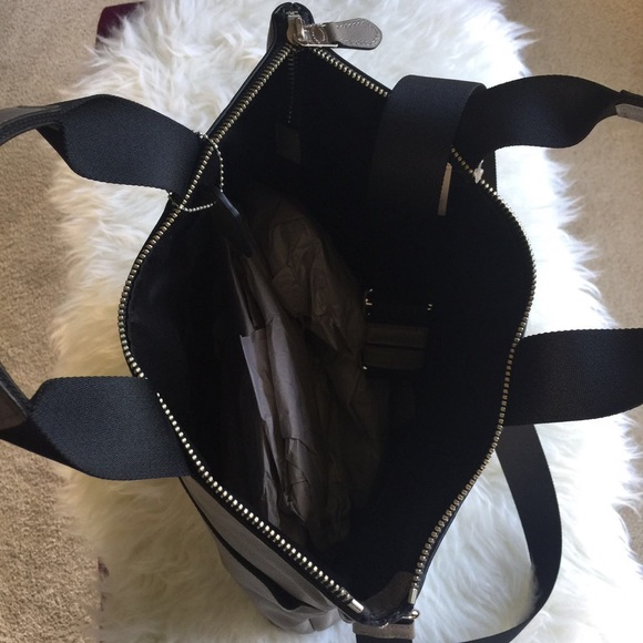 NWT COACH MENS CHARLES FOLDOVER TOTE IN SPORT CALF LEATHERCOACH FOG GREY - Picture 6 of 6